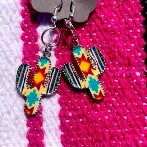 cactus earrings